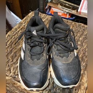 Adidas Speed Trainer 5 Black and White Baseball Shoes - worn once